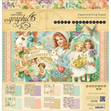 Набір паперу Sweet Sentiments 8 листів 30х30 см Graphic 45
