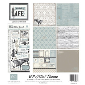 Набір паперу Melody of Life, 30х30 см, 6 листів + ​​наклейки від Echo Park