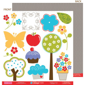 Двосторонній папір Cute Cuts Bright 30х30 см від Bella BLVD