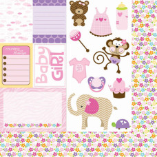 Двусторонняя бумага Cute Cuts 30х30 см от Bella BLVD