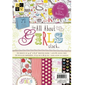 Набір паперу All About Girls 15х10 см, 24 листа від DCWV