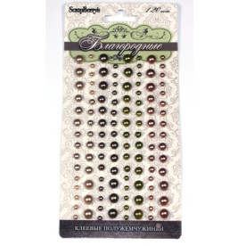 Набір напівперлин Шляхетні, 120 шт,  ScrapBerry's