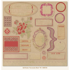 Лист вирубування Accessories Sheet # 2 - Life Stories від My Mind's Eye