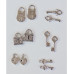 Набор металлических подвесок "Ключики, замочки", 12 шт от ScrapBerry's