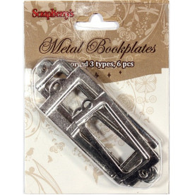 Набір металевих рамок "Metal Bookplates", 6 шт від ScrapBerry's
