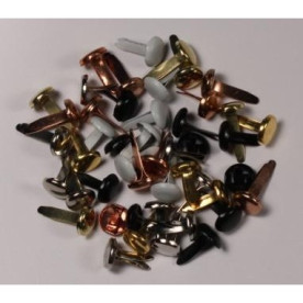 Набір брадс кольору металік, 50 шт, 8 мм від ScrapBerry's