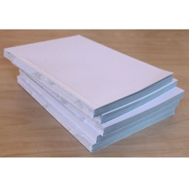 Блок для блокнота формату А5 сірого кольору, 48 аркушів, 160 г / м2