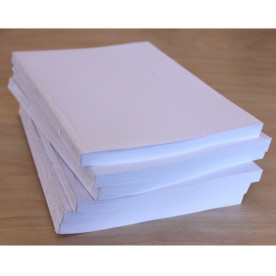 Блок для блокнота формата А5 белого цвета, 96 листов, 80 г/м2