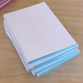 Блок для блокнота формата А5 голубого цвета, 96 листов, 80 г/м2