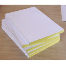 Блок для блокнота формата А5 желтого цвета, 96 листов, 80 г/м2