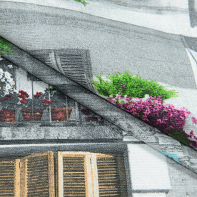 Декоративная ткань лонета, Балконы, 50% хлопок, 168 г/м2, 50х70 см