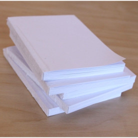 Блок для блокнота формату А6 білого кольору, 48 аркушів, 170 г / м2