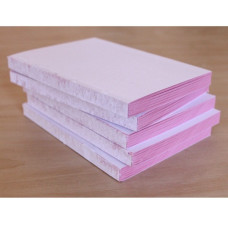 Блок для блокнота формата А6 розового цвета, 48 листов, 160 г/м2