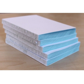 Блок для блокнота формата А6 голубого цвета, 48 листов, 160 г/м2