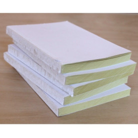 Блок для блокнота формата А6 желтого цвета, 48 листов, 160 г/м2