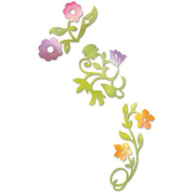 Набір ножів для вирізання Flower Vines, 3 шт від компанії Sizzix