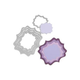 Набор ножей для вырезания Fancy Labels, 5 шт от компании Sizzix