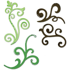 Набор ножей для вырезания Decorative Flourishes, 4 шт от Sizzix