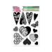 Набір акрилових штампів Heart Swatches, 12,7х19 см, Penny Black