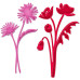 Набір ножів для вирізання та тиснення Asters & Poppies, 2 шт від Spellbinders