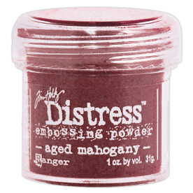 Пудра для ембоссінга Aged Mahogany від Tim Holtz