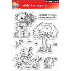 Набор акриловых штампов Teddy & Company, 12,5х16,5 см, Penny Black