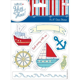 Набор акриловых штампов Sail Away With Me 12,5х12,5 см, Papermania