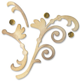 Ніж для вирізання Botanical Flourish, 12х7 см від компанії Sizzix