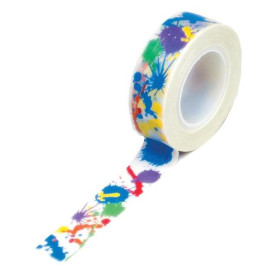 Бумажный скотч Rainbow Paints 9 м, 15 мм от компании Queen and Co