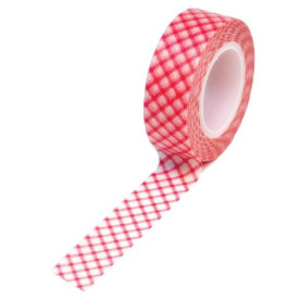 Паперовий скотч Check / Picnic 9 м, 15 мм від компанії Queen and Co