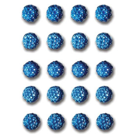 Украшения со стразами Light Blue Twinkle Goosebumps, 20 шт от Queen and Co