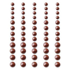 Набір самоклеючих напівперлин Chocolate Delight, 60 шт,  Queen and Co