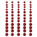 Набор самоклеящихся полужемчужин Classy Red, 60 шт от Queen and Co