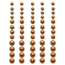 Набір самоклеючих напівперлин Sunflower Yellow, 60 шт, Queen and Co