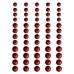 Набір самоклеючих страз Classy Red, 60 шт, Queen and Co