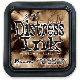 Краска для штампинга Distress Pad - Walnut Stain от Tim Holtz