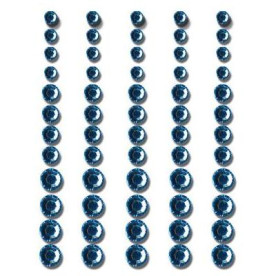 Набір самоклеючих страз Baby Blue, 60 шт, Queen and Co