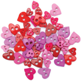 Набір гудзичків Colorful Hearts, 49 шт від Blumenthal Lansing