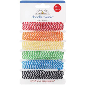 Набір шнурочков Doodle Twine Assortment - Primary, 54 м від Doodlebug
