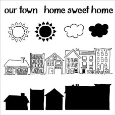 Трафарет Our Town, 15х15 см від Crafter's Workshop