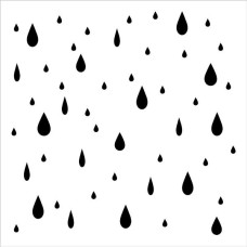 Трафарет Raindrops, 15х15 см від Crafter's Workshop