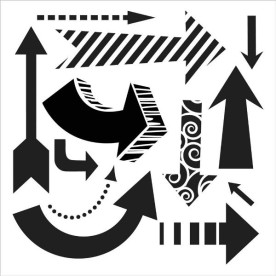 Трафарет Susana's Arrows, 15х15 см від Crafter's Workshop