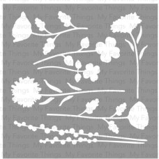 Трафарет Wildflowers 15х15 см від компанії My Favourite Things