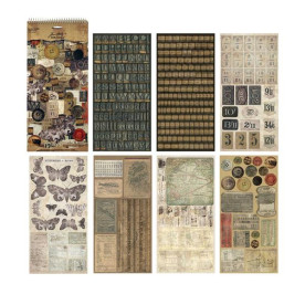 Набір наклейок Salvage Stickers - Crowded Attic від Tim Holtz