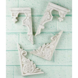 Набір гіпсових прикрас Stair Ornaments 4 шт від Prima