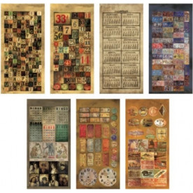 Набір наклейок Salvage Stickers - Lost and Found від Tim Holtz