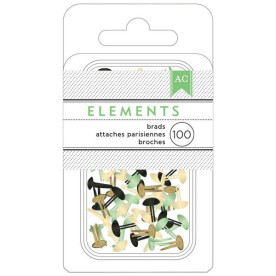 Набір брадс Neutral 100 шт від American Crafts