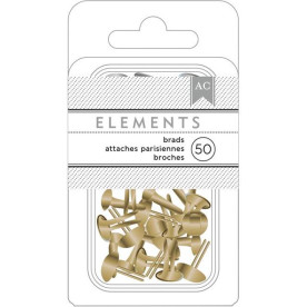 Набір брадс Gold 50 шт від American Crafts