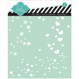 Трафарет Confetti 15х15 см від компанії Heidi Swapp