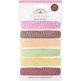 Набір шнурочков Doodle Twine Assortment - Baby Girl, 54 м від Doodlebug